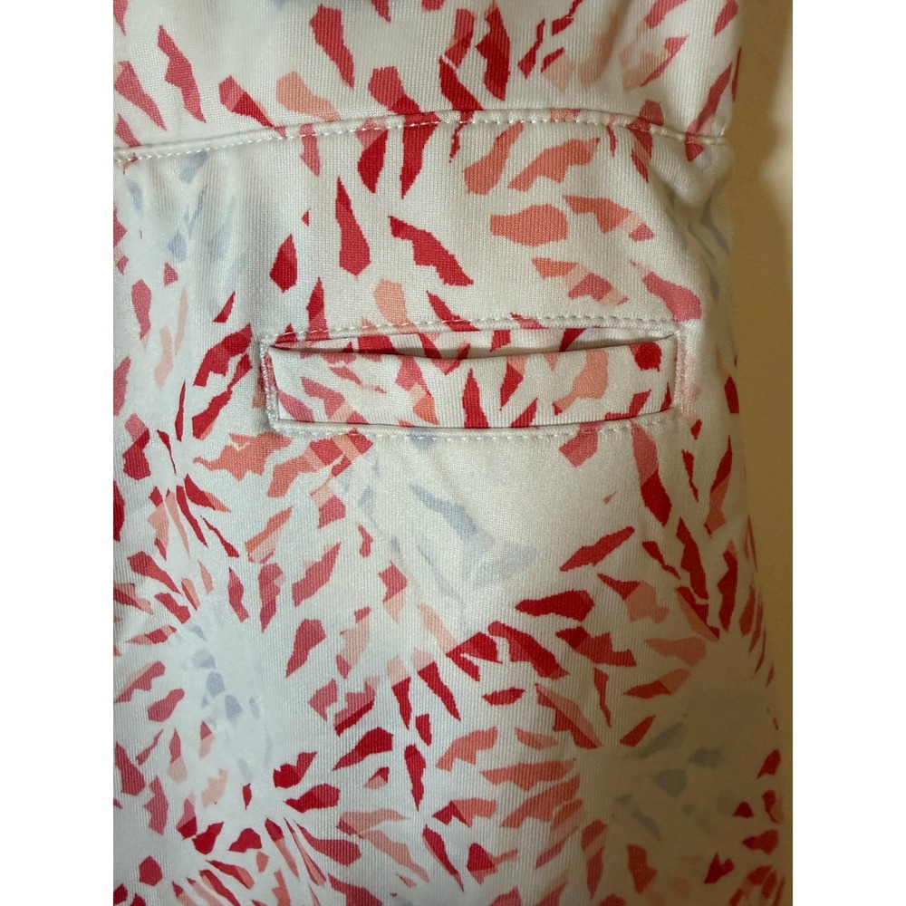 Pebble Beach Dry-Luxe Performance Golf Skort Pink Red Abstract Print XL